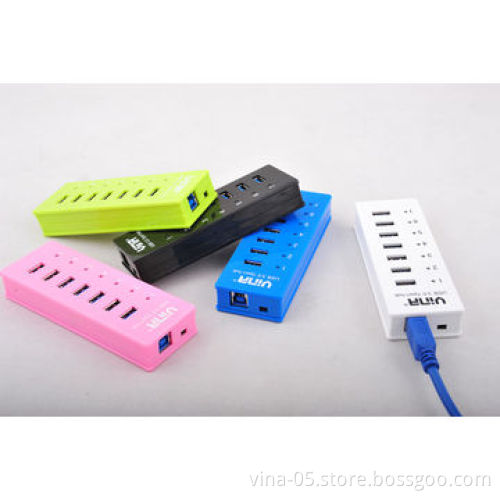 New design high-speed 7-port USB 3.0 hub